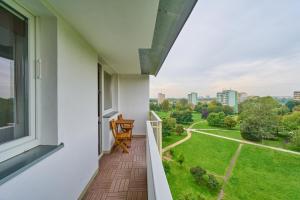 Balkón alebo terasa v ubytovaní Stylish Kwiska Apartment Wrocław by Noclegi Renters