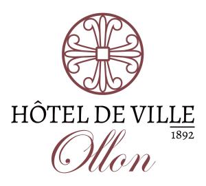 een logo voor een hotel be ville ollor bij Hôtel de Ville d'Ollon in Ollon