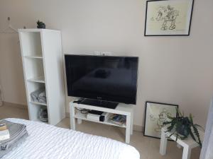 Telewizja i/lub zestaw kina domowego w obiekcie Chez Herve et Lydie