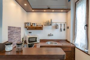 Dapur atau dapur kecil di Bilocale blue relax