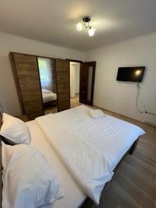 Cama o camas de una habitación en Gold Apartments