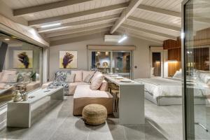 Posezení v ubytování Chameleon Premium Loft