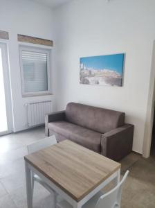 A seating area at Appartamento sul mare con parcheggio privato