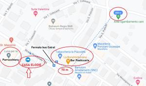 Certifikát, hodnocení, plakát nebo jiný dokument vystavený v ubytování Casa Elodie