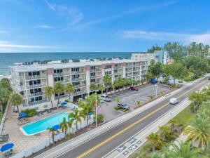 an aerial view of a hotel and the ocean at Holiday Villas 2 104 in Clearwater Beach