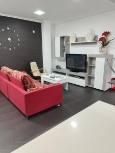 TV a/nebo společenská místnost v ubytování PISO NUEVO EN MOAÑA