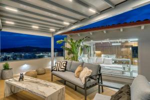 Posezení v ubytování Chameleon Premium Loft