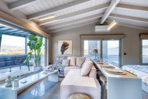 Posezení v ubytování Chameleon Premium Loft
