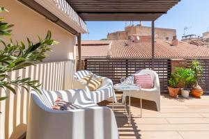 Balkón nebo terasa v ubytování Terraza de Málaga