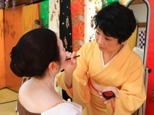 Os clientes hospedados em Ureshino Onsen Kotobukiya