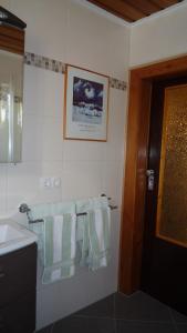 Postel nebo postele na pokoji v ubytování Ferienhaus Weber Bad Frankenhausen