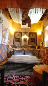 Posezení v ubytování Kasbah Maktob Tamnougalt