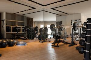 Das Fitnesscenter und/oder die Fitnesseinrichtungen in der Unterkunft Nimbus My Aktis