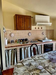 A kitchen or kitchenette at La casina del Poggio
