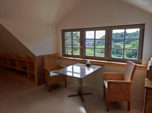 Posezení v ubytování Ferienhaus am Himberg