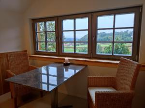 Posezení v ubytování Ferienhaus am Himberg