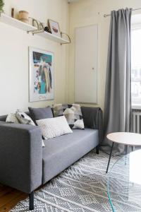 Posezení v ubytování 2ndhomes Compact 1BR Apartment in Kamppi