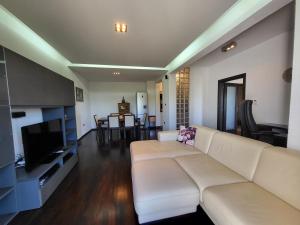 Televízia a/alebo spoločenská miestnosť v ubytovaní Cloud 9 - Apartment near Opatija with free private parking