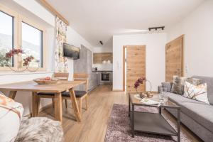 Kuchyň nebo kuchyňský kout v ubytování Zeit.Glück Appartements