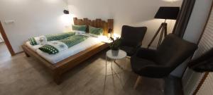 Voodi või voodid majutusasutuse Zugspitzchalets toas