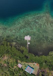 Skats uz naktsmītni Eco-Lodge Bocas Coral Reef - Over water villa & birds house no putna lidojuma