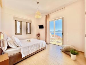 Posteľ alebo postele v izbe v ubytovaní Luxury Villa San George with private pool by DadoVillas + 20 fotografií