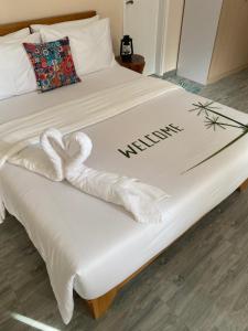 Postel nebo postele na pokoji v ubytování Lea Spa Hotel