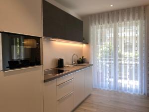 A kitchen or kitchenette at Neu, zentral, sonnig, Garage inklusive