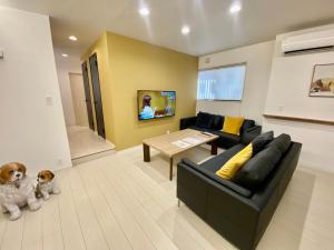 TV in/ali zabaviščno središče v nastanitvi Villa Monica