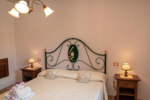 Postel nebo postele na pokoji v ubytování Agriturismo La Rocca Assisi