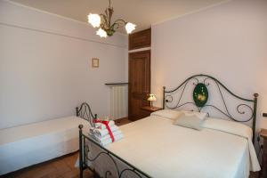 Postel nebo postele na pokoji v ubytování Agriturismo La Rocca Assisi