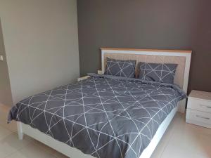Postel nebo postele na pokoji v ubytování Alanya Crystal Nova apartment