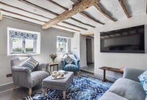 Et opholdsområde på Hilltop Cottage