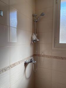 łazienka z prysznicem. w obiekcie Rita's Home w Tiranie