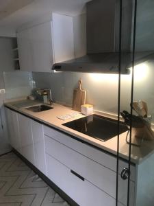 Kuchyňa alebo kuchynka v ubytovaní KAI GANE Excepcional apartamento puerto viejo de Bermeo