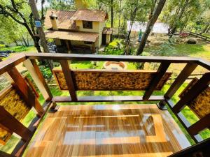 Balkon oz. terasa v nastanitvi Cabaña La Esperanza