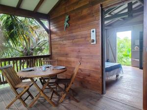Balkón nebo terasa v ubytování Coco et Cajou Bungalows