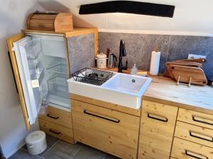 Η κουζίνα ή μικρή κουζίνα στο Apartma1 pri Adamu