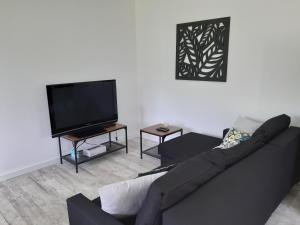A television and/or entertainment centre at Apartamenty Nowielice
