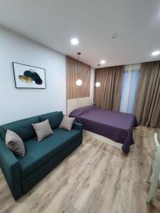 Posezení v ubytování New Gudauri Twins, 436, Lovely Studio