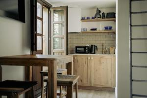 Кухня или мини-кухня в Apartamentos Etxetxu Branka eta Ankora
