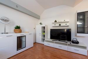 Televízia a/alebo spoločenská miestnosť v ubytovaní Apartman Lega - Daruvar