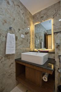 Een badkamer bij Hotel Grand View