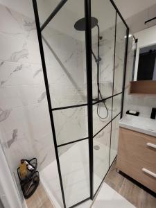 Kúpeľňa v ubytovaní Appartement rénové près république