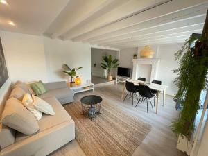 Χώρος καθιστικού στο Cosy flat for 4 p. with garden in Tremelo