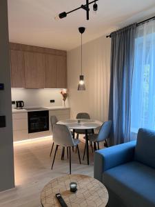 Kuchyň nebo kuchyňský kout v ubytování Kastani Apartments