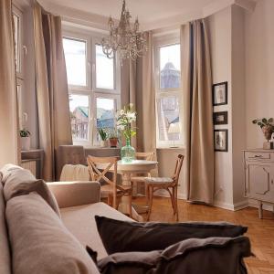 Posedenie v ubytovaní Apartament w kamienicy w sercu miasta Szczecin Wały Chrobrego