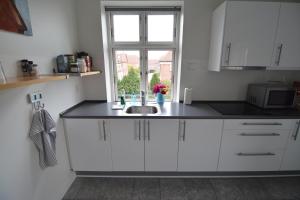 Kuchyň nebo kuchyňský kout v ubytování Billesgade Rooms
