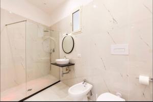 A bathroom at Alessandra’s house