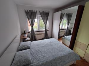 Postel nebo postele na pokoji v ubytování Zagreb, apartment